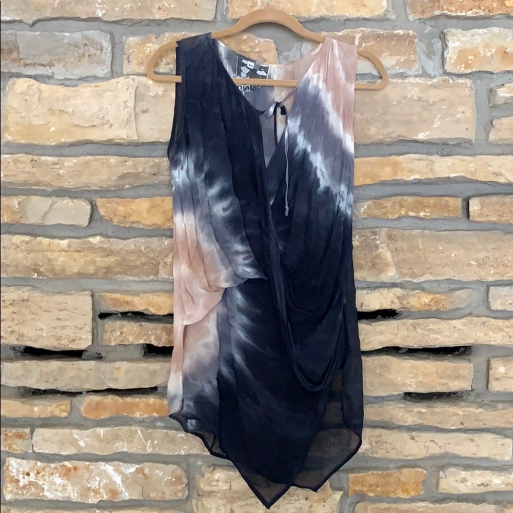 Young Fabulous & Broke High Low Sheer Tunic